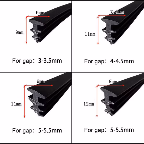 EPDM PVC Rubber Seals Door Seal Window Seal Rubber Strips Gasket for Aluminium Door and Window